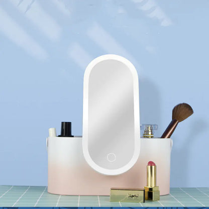 LED Makeup Mirror with Storage Box
